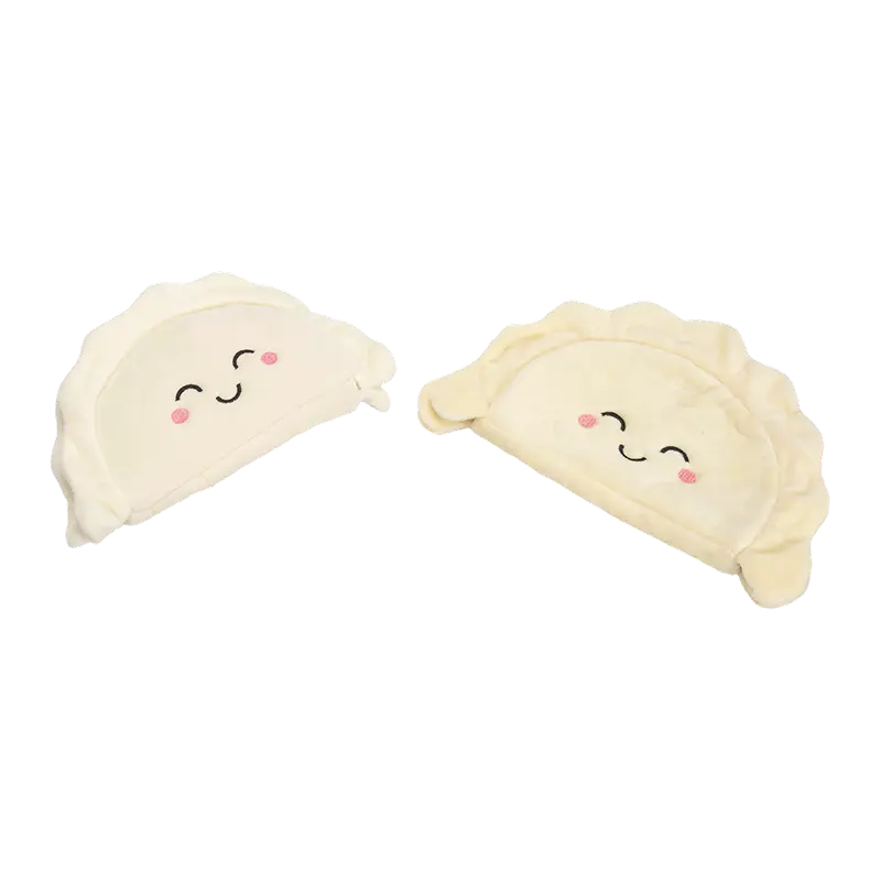 Smilende dumpling plysj mynt vesker