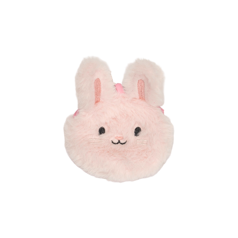 Rosa plysj bunny myntpung
