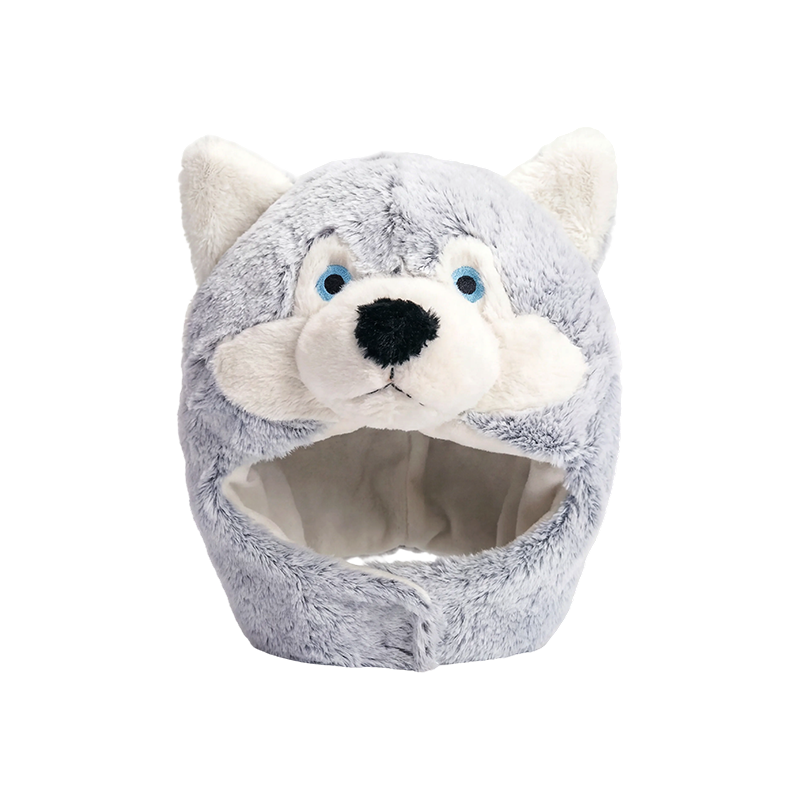 Alaskan husky plysjhatt