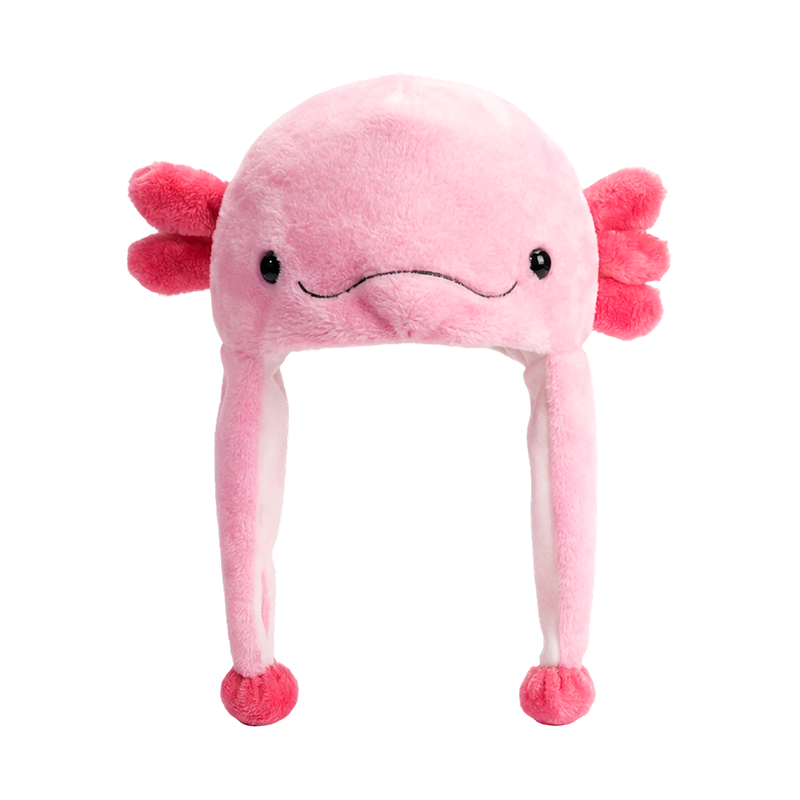 Rosa axolotl lue i plysj