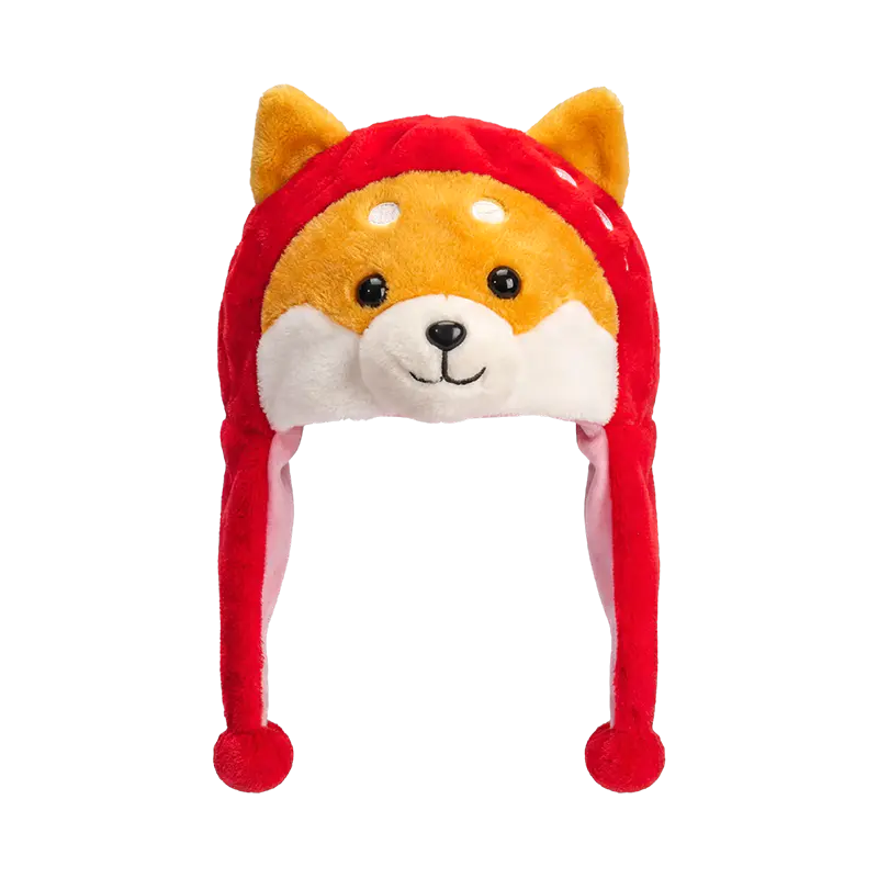 Skarlet shiba-look lue i plysj